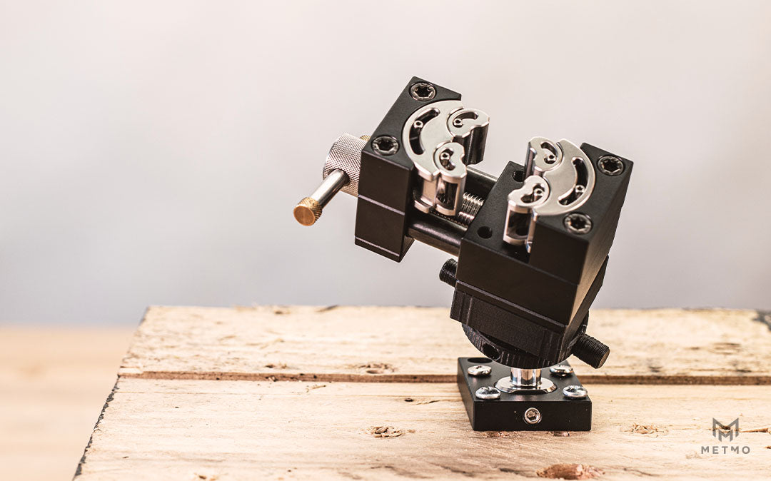 Vise screwed to a permanent surface