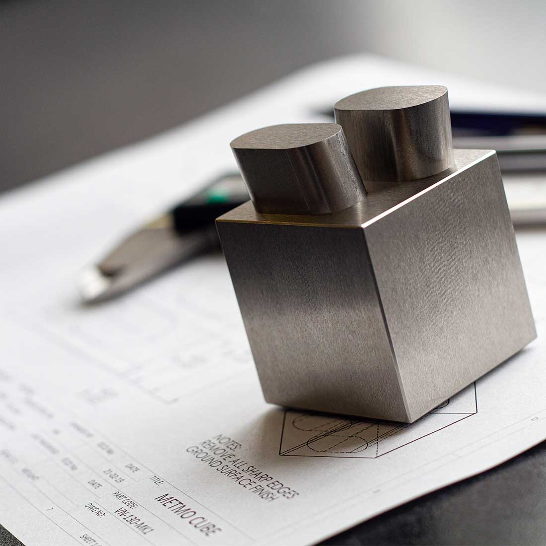 MetMo Cube on Works drawings