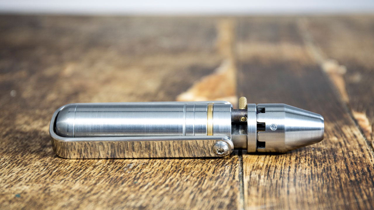 MetMo Driver in Steel on a workbench