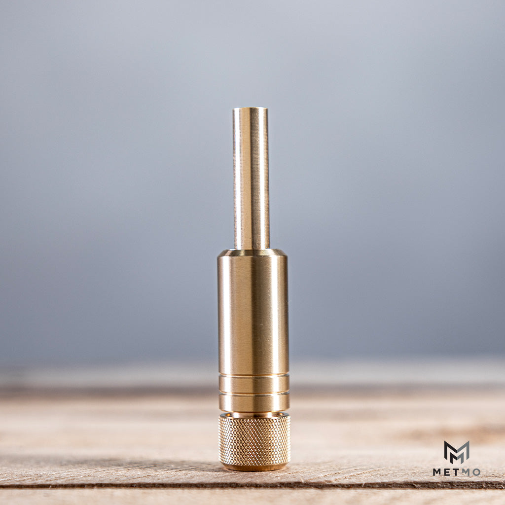 MetMo Piston, Air bearing dropping into brass cylinder