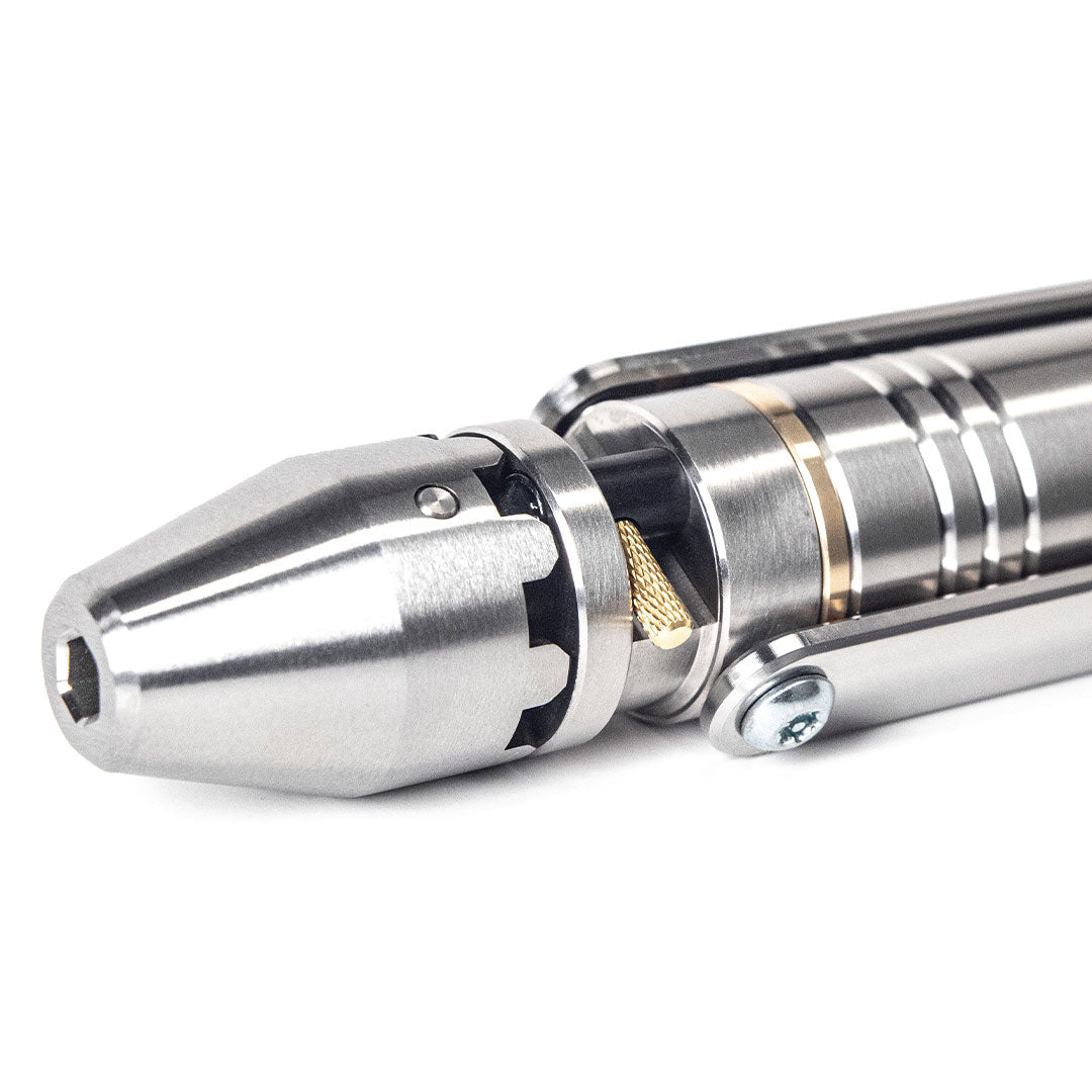 MetMo Stainless Steel Driver, close up of magnetic chuck