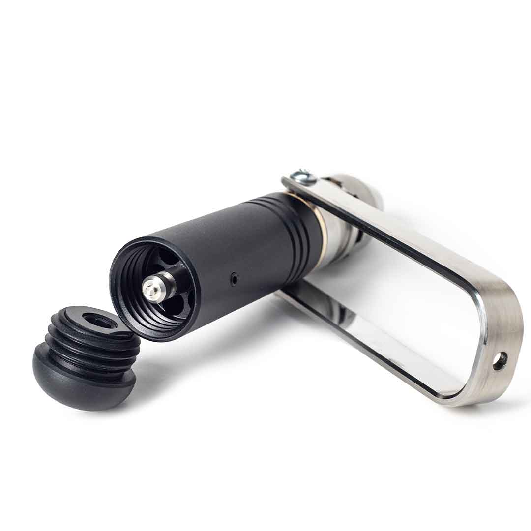 MetMo Black Steel Driver showing bit handle storage