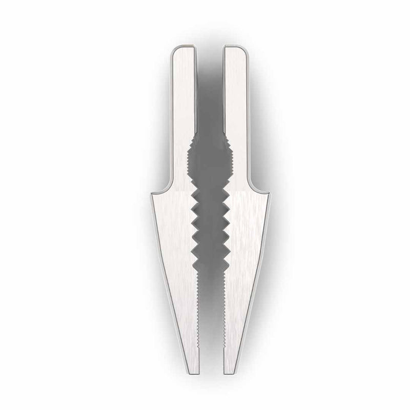 Close up of needle jaw for pocket grip on white background