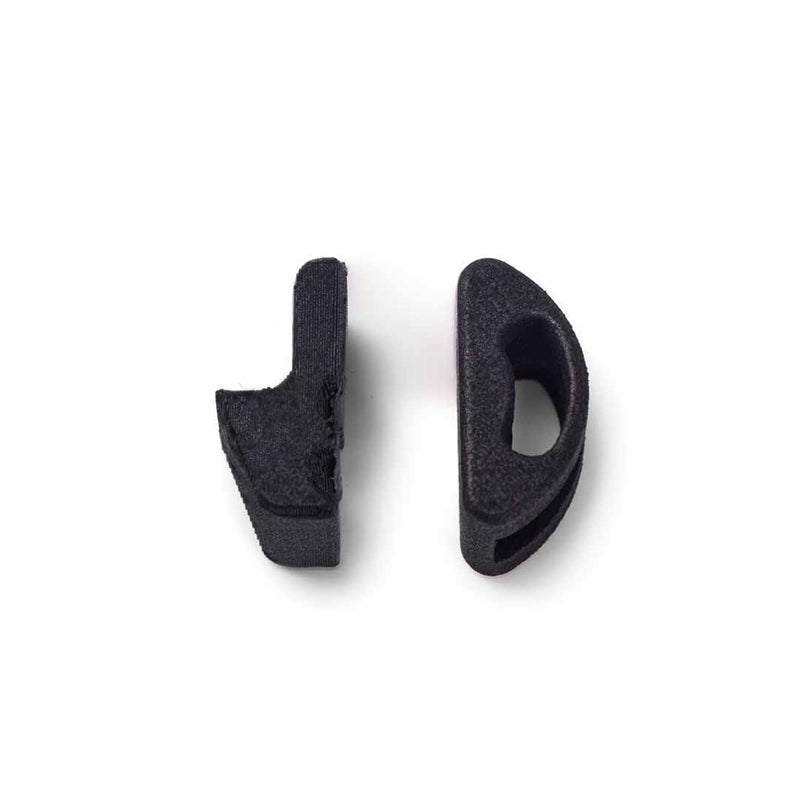 Close up of nylon adaptive jaw for pocket grip on white background