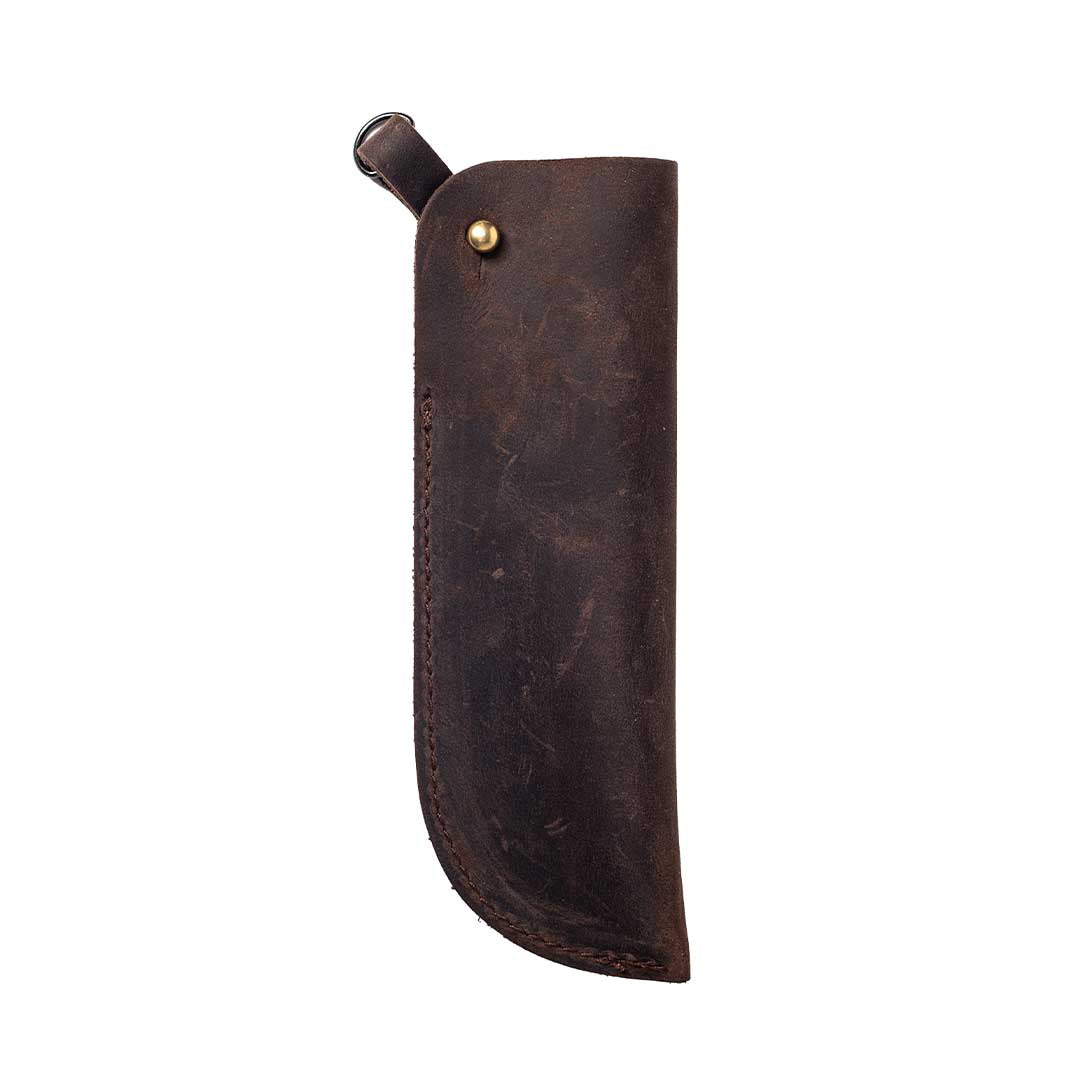 MetMo leather pouch with solid metal fittings for use with Pocket Driver or the Magnetic Bit Case.