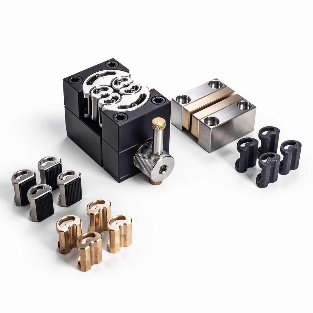 Fractal Vise with all Soft Jaw options
