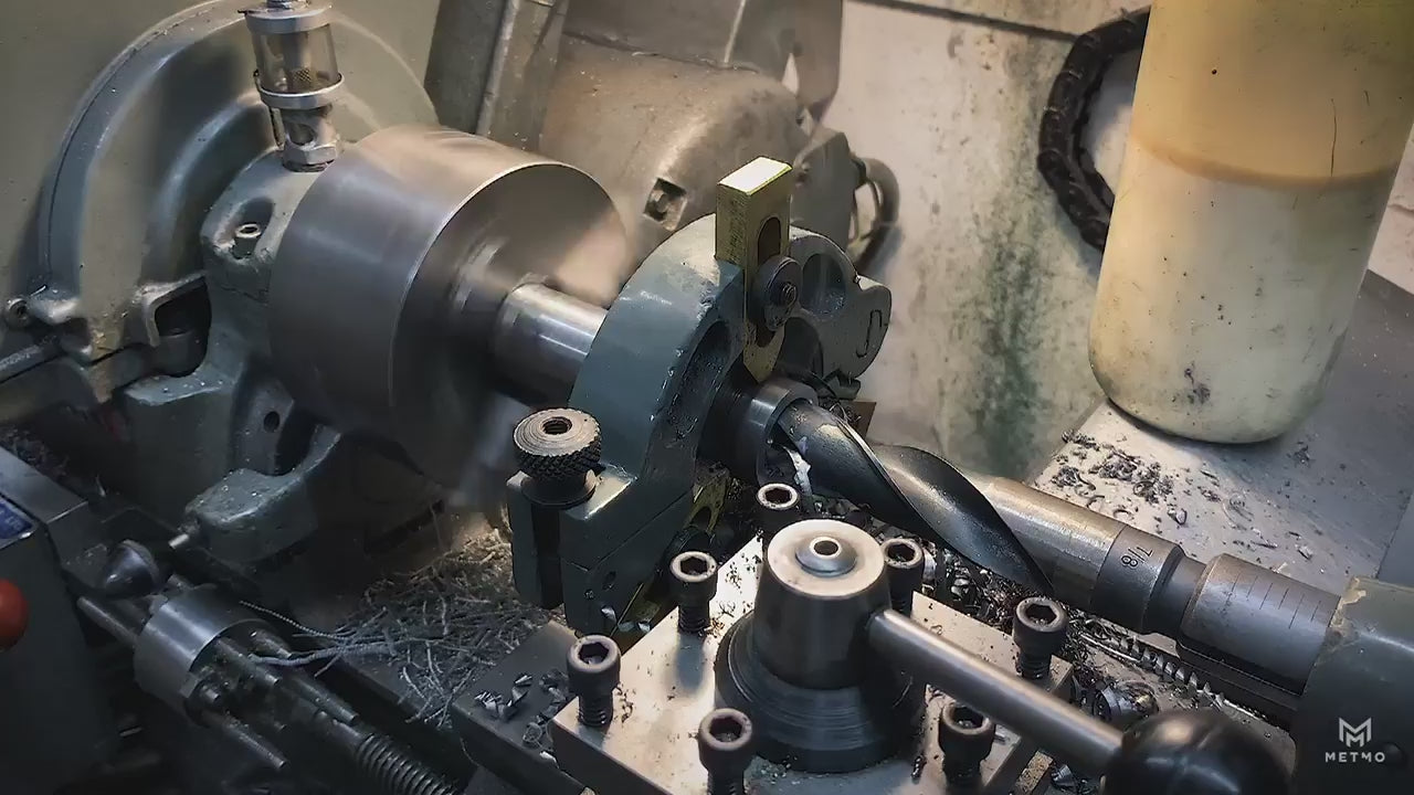 Load video: video showing various machining, workshop tools, design processes, mock ups, and final product. journey of product design
