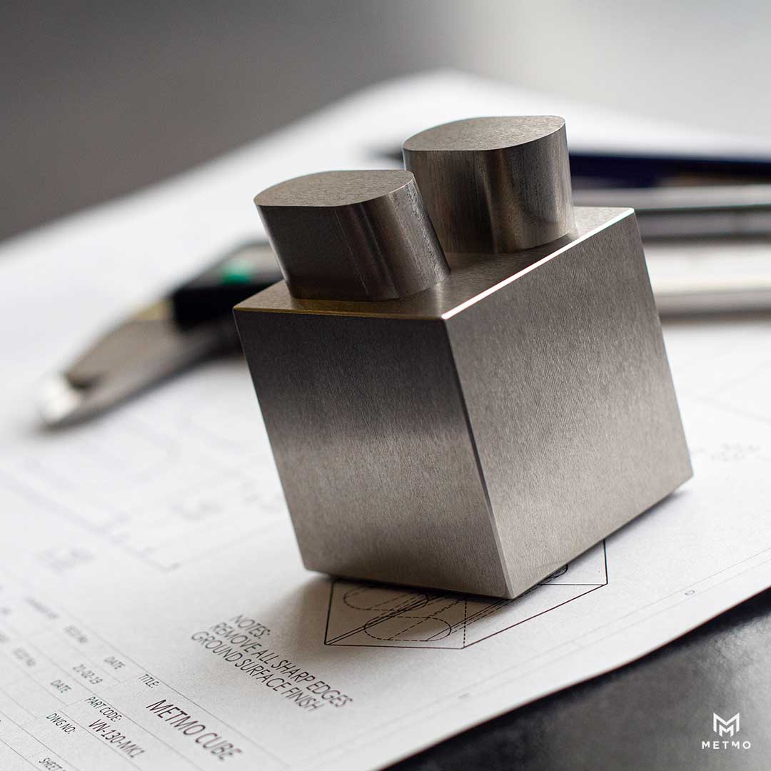 MetMo cube on a plan drawing