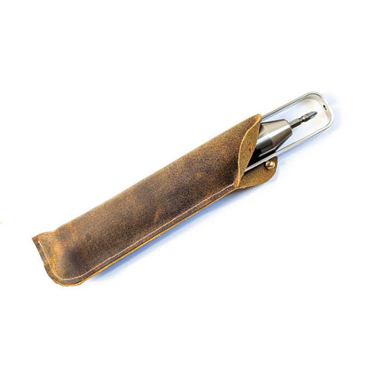 MetMo Leather Driver Pouch with Pocket Driver inside.