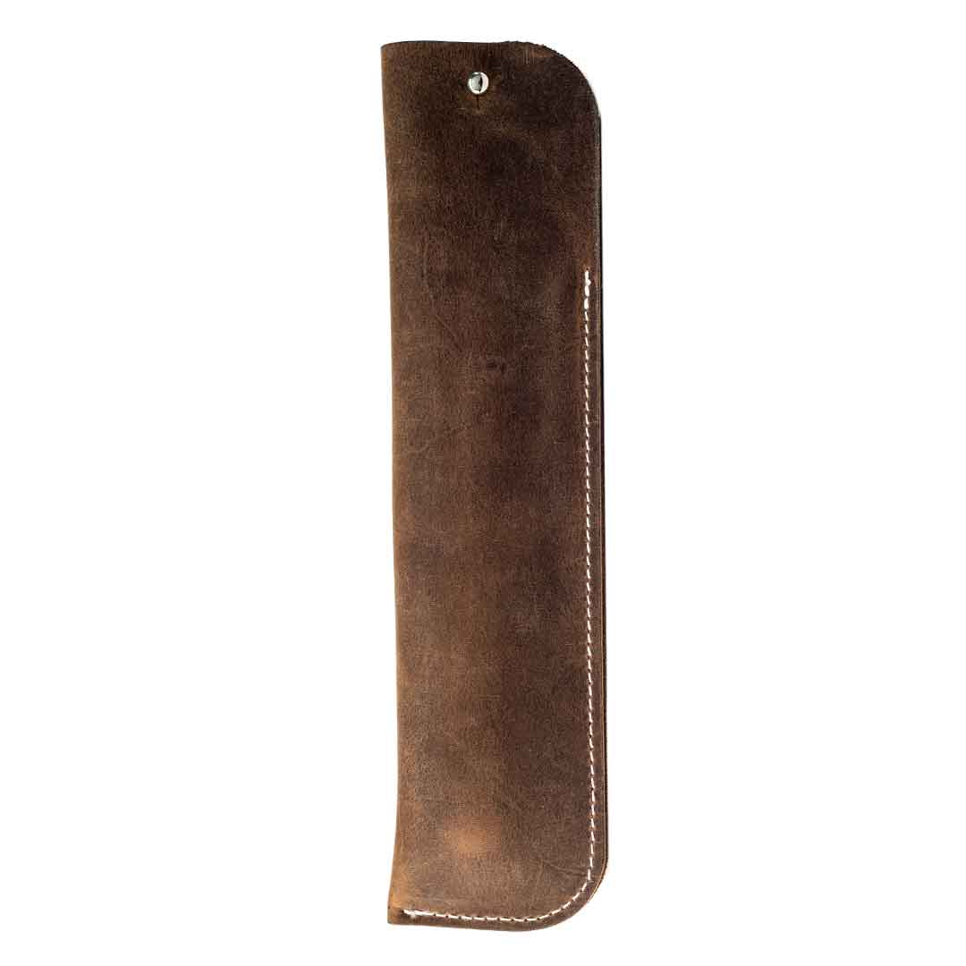 Back of MetMo Leather Driver Pouch.