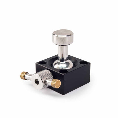 metmo ball mount addon for desktop workstation and fractal vise upside down image showing joint
