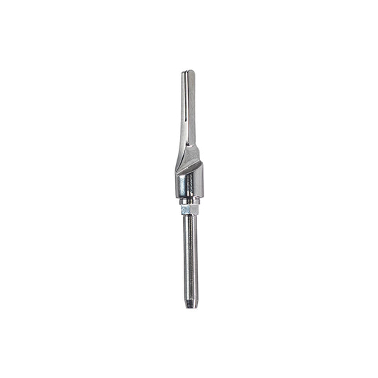 image of stainless steel blade mount available for the MetMo multi drive on a white background