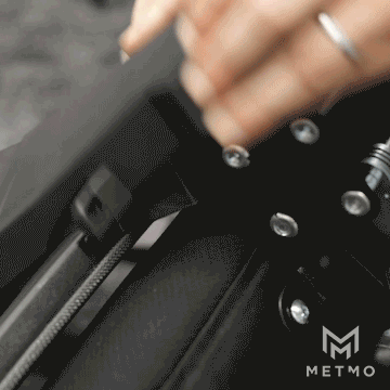 Animation of MetMo Pocket Driver being used to drive a screw into a chair to build it. 