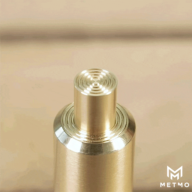 Close up of MetMo Piston showing the air bearing