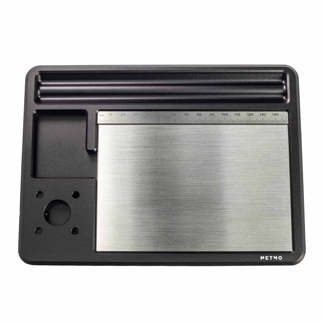 Metmo desktop workstation for fractal vise on a white background  With Surface plate