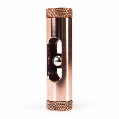 Metmo Eddy showing a magnetic ball falling through the copper tube, creating an eddy current 
