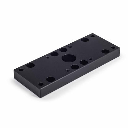 MetMo Dual Vise Adaptor Plate Fractal Vise, black anodized aluminium 