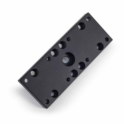 MetMo Dual Vise Adaptor Plate Fractal Vise, black anodized aluminium 