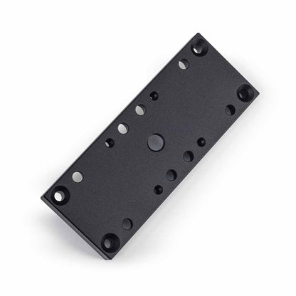 MetMo Dual Vise Adaptor Plate Fractal Vise, black anodized aluminium 