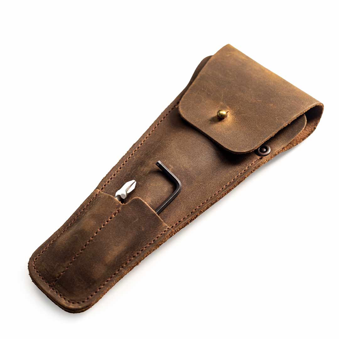 MetMo Grip Wallet in brown leather