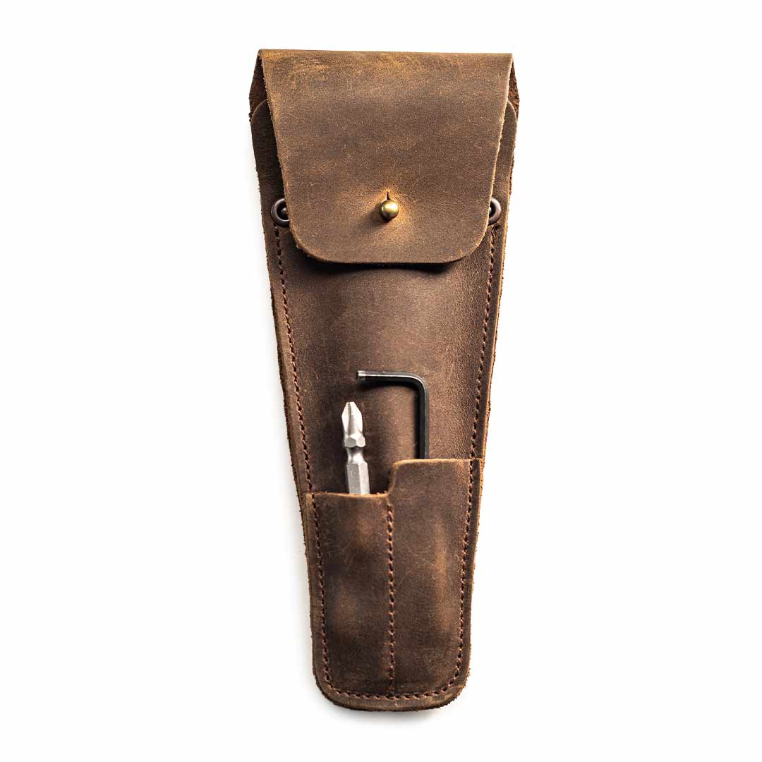 MetMo Grip Wallet in brown leather