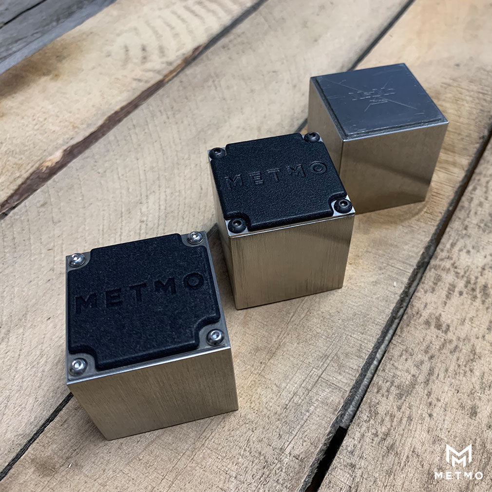 MetMo Wire EDM cubes over time from Mk1 to Mk3 