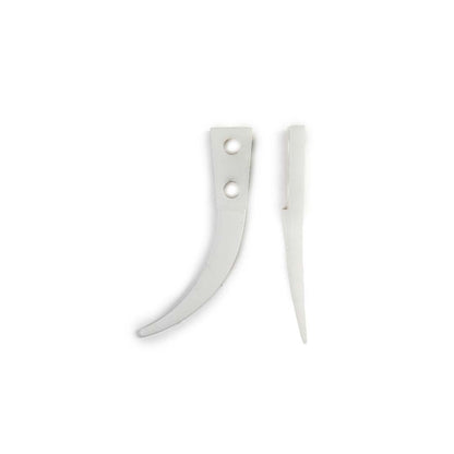 White Ceramic Micro Tips, on a white Background