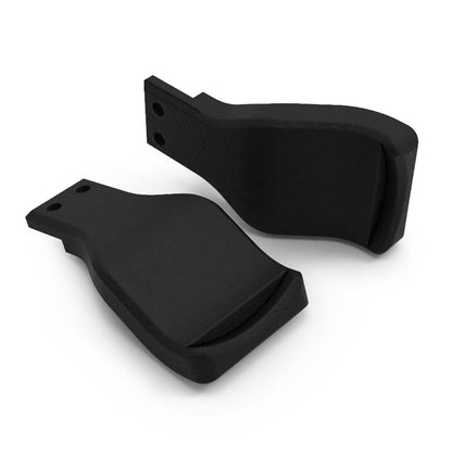 Close-up of a black METMO mounting clamp