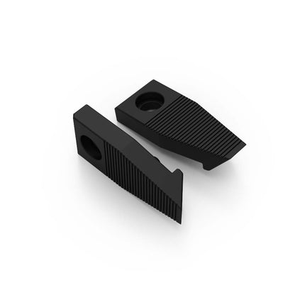 Two black Silicone Micro Tips shown from front and side views on a clean white background.