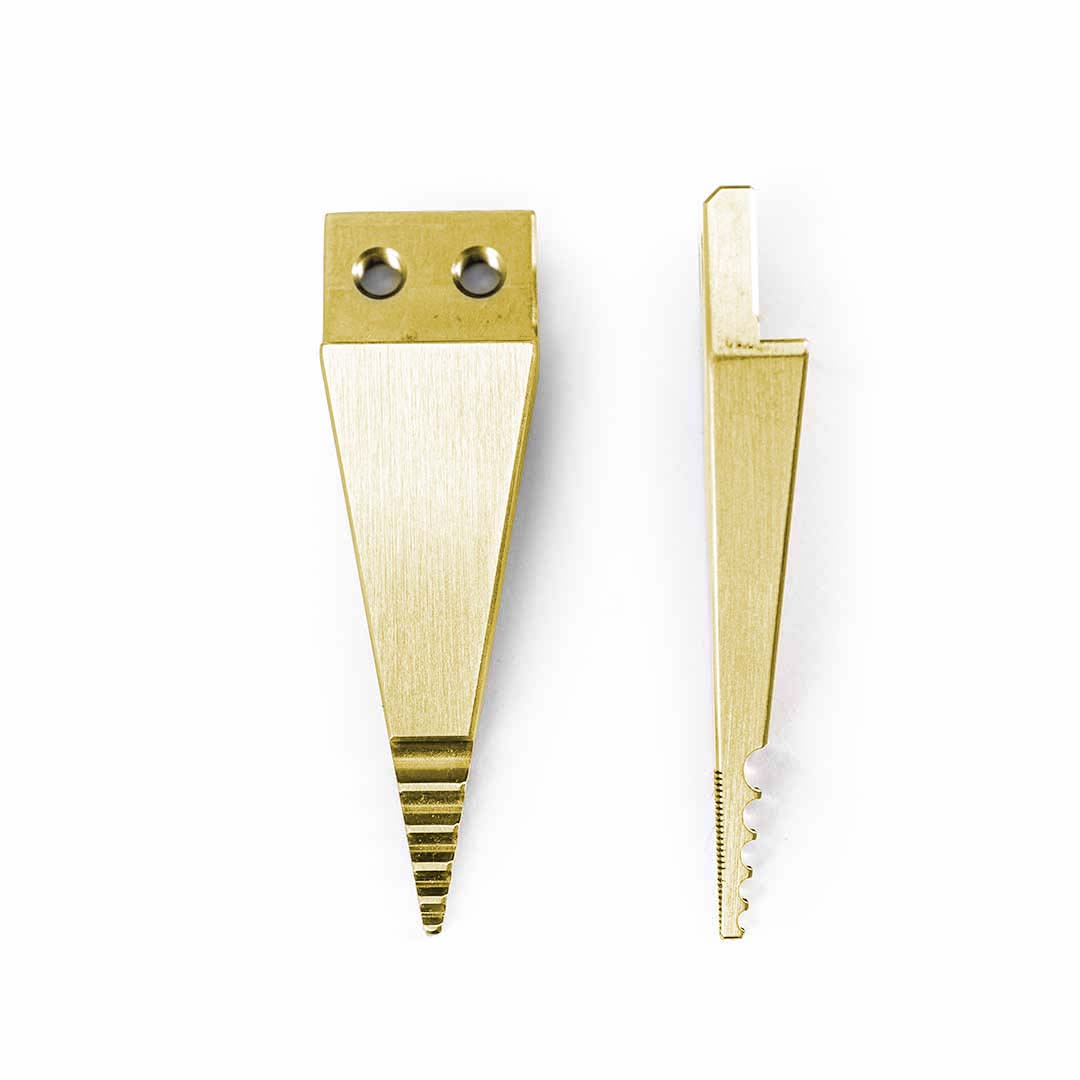 Reverse Jaw in Brass shown on a plain white background.