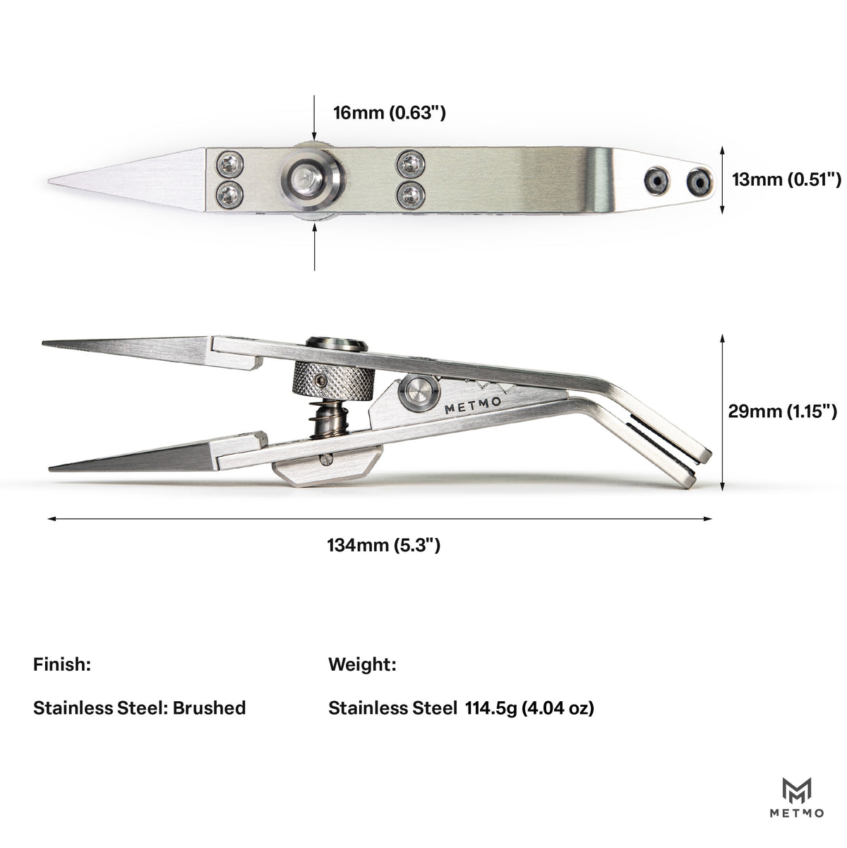 MetMo Stainless Steel Precision Grip