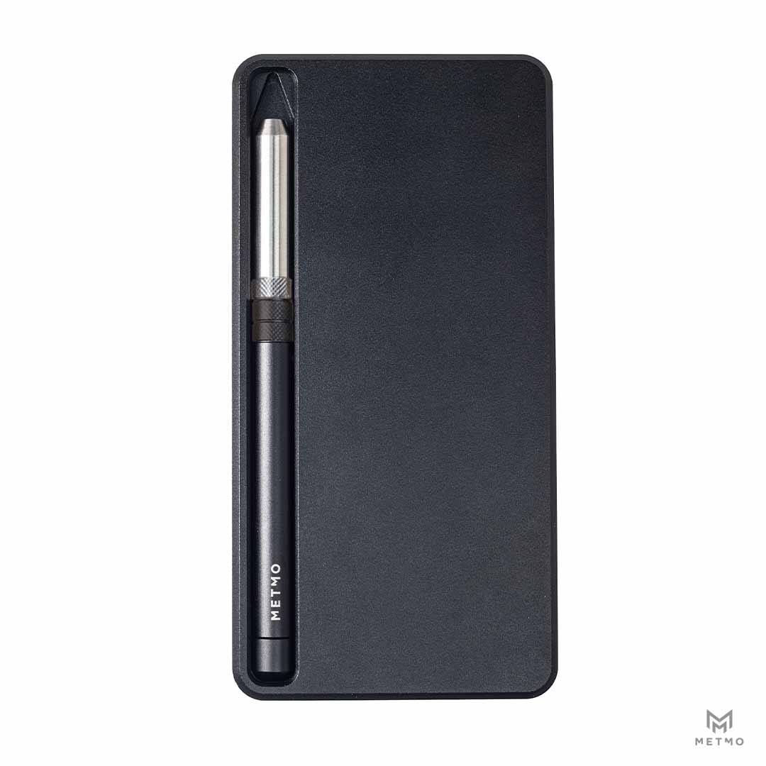 Front of MetMo Multi Drive Metal Case with Multi Drive tool in insert.