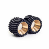 Helico MK2 Herringbone pattern made from brass and 3D printed black polyamide