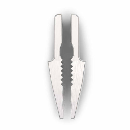 Close up of needle jaw for pocket grip on white background