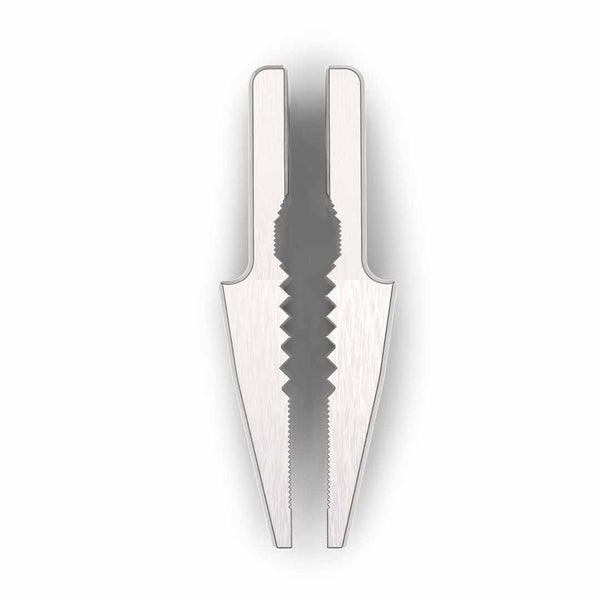 Close up of needle jaw for pocket grip on white background