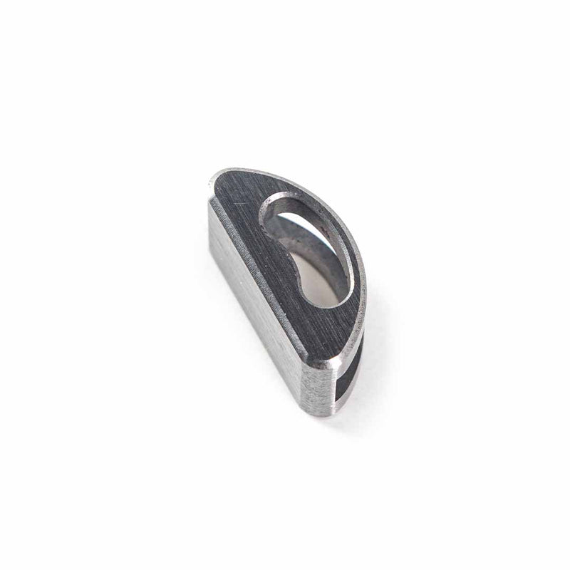 Close up of single snip grip jaw for pocket grip on white background
