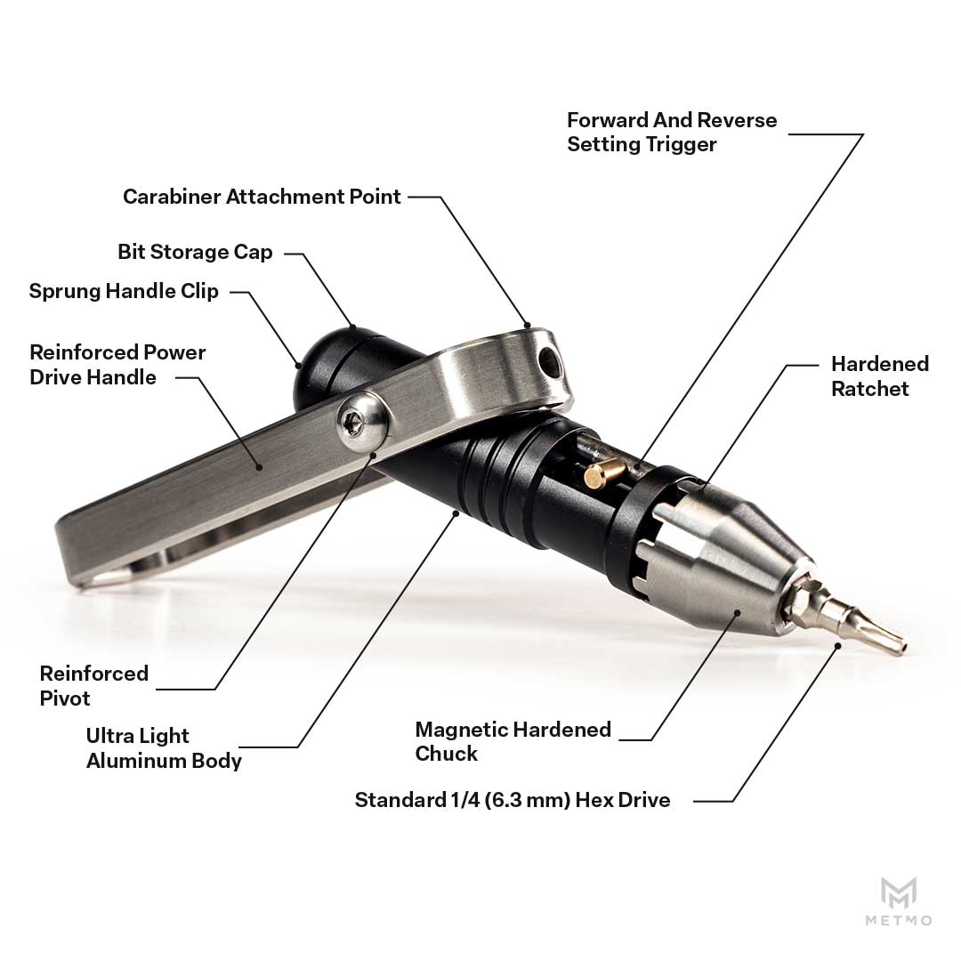 Metmo Screwdriver Mod MetMo Black Steel Pocket Driver