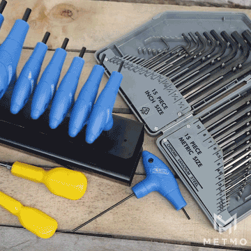Hex key sets being replaced by a pocket driver and bit case