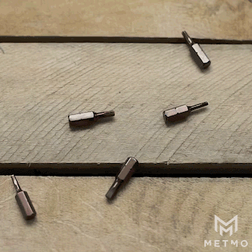 Using the Magnet in the MetMo Magnetic bit case to pick up Drive bits.