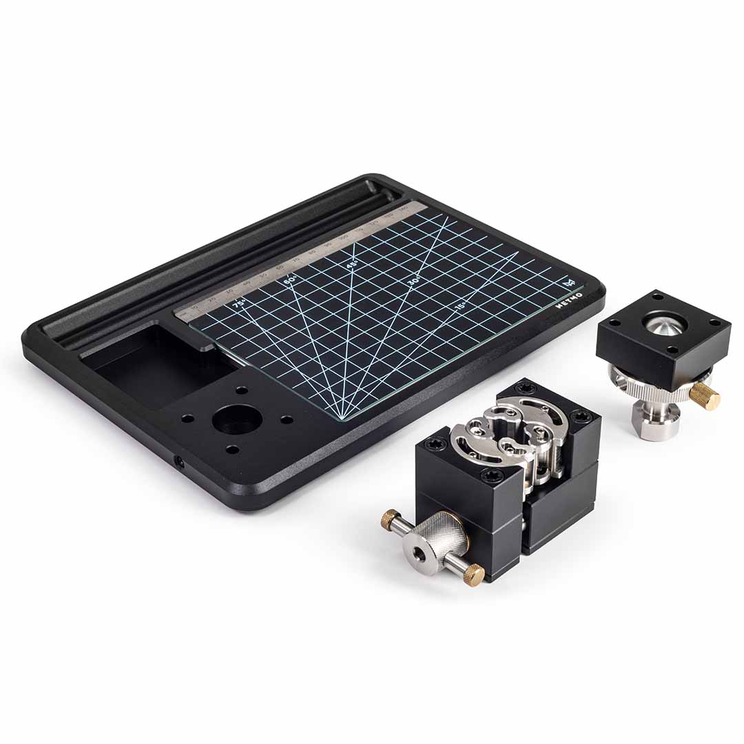 The Workstation for Fractal Vise laid out on a desk