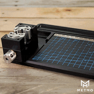 desktop workstation gif showing steel under plate and mat being removed and replaced