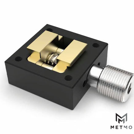 MetMo fractal vice generate image showing aluminium brass and stainless steel components