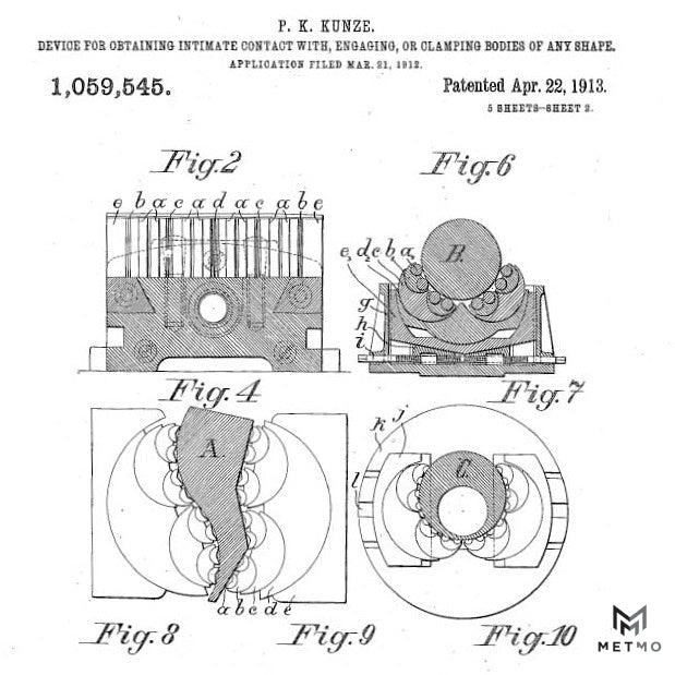 Fractal vise original 1913 patent image