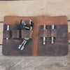 Pocket Grip multi tool and leather pouch in various combinations with different tools and bits