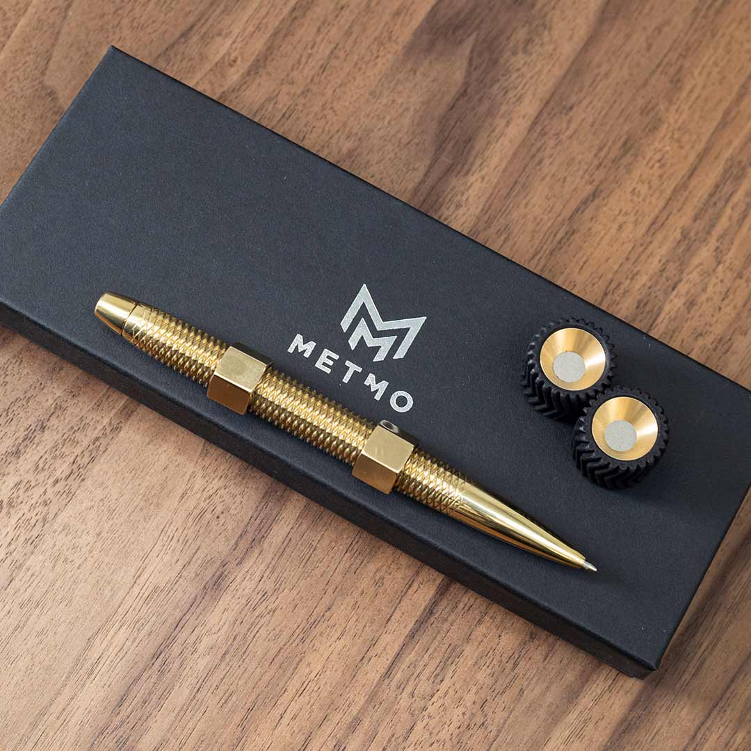 MetMo Fidget Brass and Herringbone Bundle.