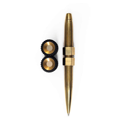 MetMo Brass Fidget Pen with Helico MK2.