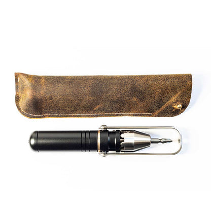 MetMo Leather Driver Pouch with Pocket Driver below it.